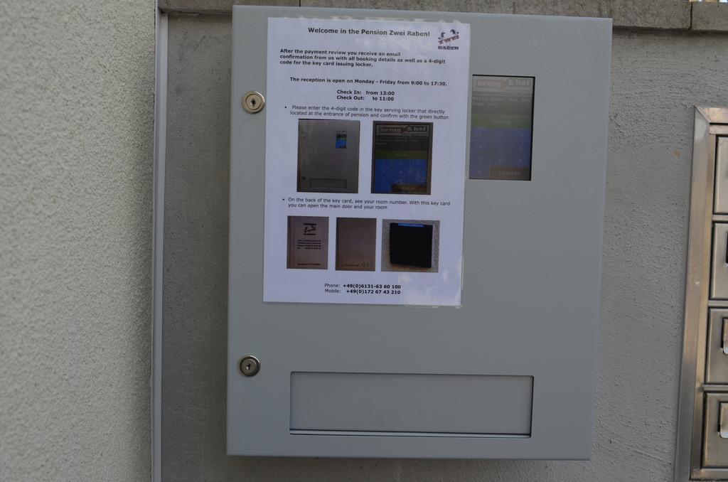 Zwei Raben Pension Maguncia Exterior foto